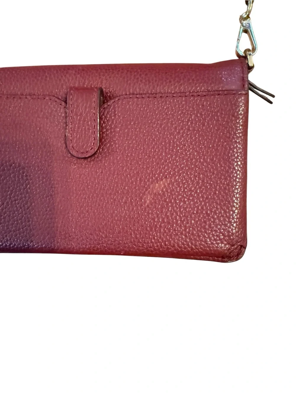 Michael Kors Pebbled Leather Wine Crossbody Bag